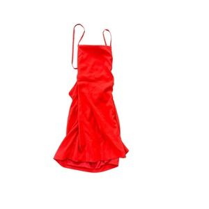 Alexander Wang Red Sleeveless Midi Dress Cocktail Party Designer